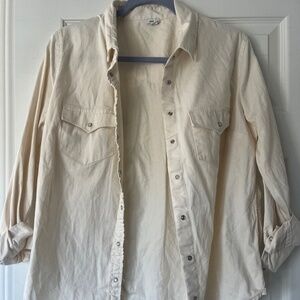 Aerie cream button down